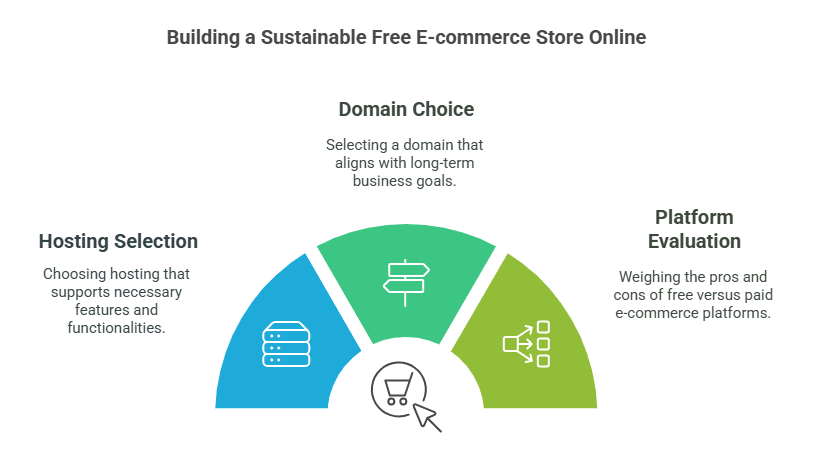 Building a sustainable free e-commerce store online