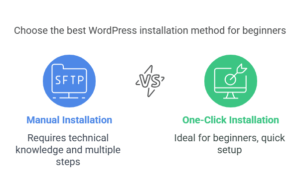 Choose the best wordpress installation method for beginners